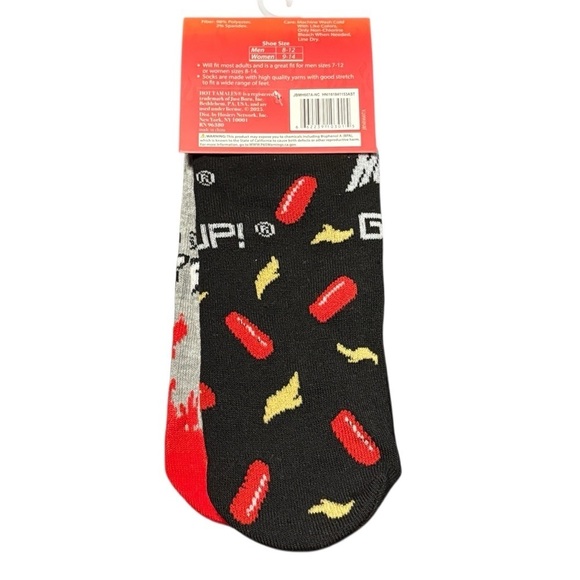3/$25 Hot Tamales Crazy Food Themed Socks Men/Women Funny Gift for Snack Lover - Picture 4 of 5